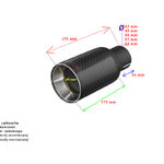 Końcówka ozdobna carbon line ZZ89XC Buzzer