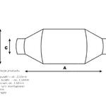 Katalizator Uniwersalny Euro4 0- Okrągły Ceramiczny 700 - 1400ccm