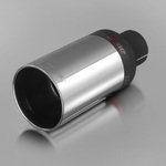 Końcówka Ozdobna Wydechu ZZ 93DX Buzzer Pojedyncza Okrągła Długa Prosta 90mm.