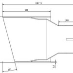 Końcówka Satynowa Ozdobna Wydechu Tłumika NS1-115-1 ULTER 