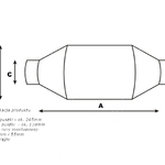 Katalizator Uniwersalny Euro2 01- Okrągły Ceramiczny 1200 - 2000ccm