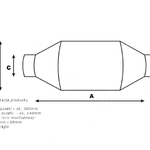 Katalizator Uniwersalny Euro2 02- Okrągły Ceramiczny 1200 - 3000ccm