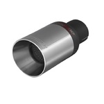 Końcówka Ozdobna Wydechu ZZ 88XS Satynowa Buzzer pojedyncza okrągła o średnicy 80mm.