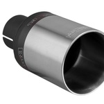 Końcówka Ozdobna Wydechu ZZ 99XS Satyna Buzzer Pojedyncza Okrągła Prosta 90mm.