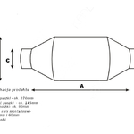 Katalizator Uniwersalny Euro4 03- Okrągły Ceramiczny - 5000ccm