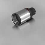 Końcówka Ozdobna Wydechu ZZ 89XS Satynowa Buzzer pojedyncza okrągła o średnicy 80mm.
