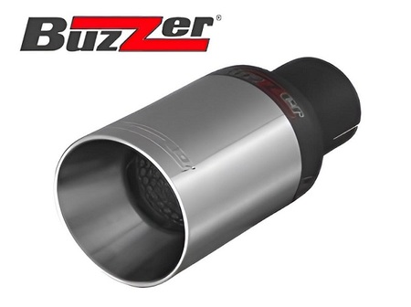 Końcówka Ozdobna Wydechu ZZ 88XS Satynowa Buzzer pojedyncza okrągła o średnicy 80mm.