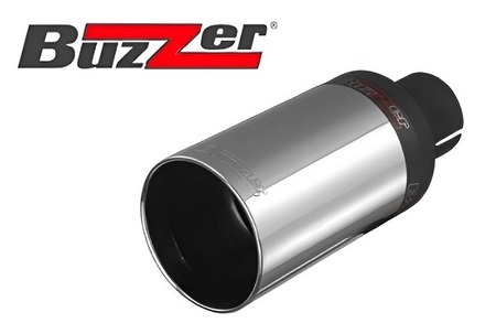Końcówka Ozdobna Wydechu ZZ 93DX Buzzer Pojedyncza Okrągła Długa Prosta 90mm.