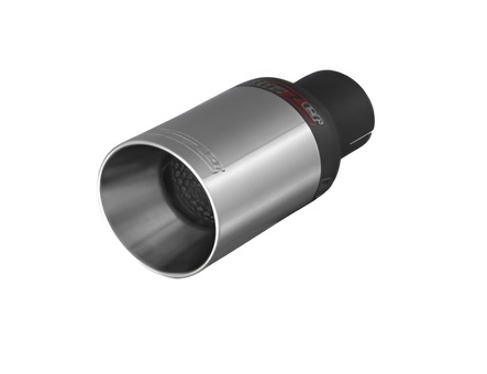 Końcówka Ozdobna Wydechu ZZ 88XS Satynowa Buzzer pojedyncza okrągła o średnicy 80mm.