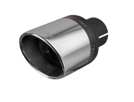 Końcówka Ozdobna Wydechu ZZ 92X Buzzer Pojedyncza Okrągła Prosta 90mm.