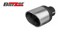 Końcówka Ozdobna Wydechu ZZ 92X Buzzer Pojedyncza Okrągła Prosta 90mm.
