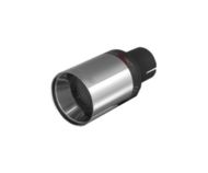 Końcówka Ozdobna Wydechu ZZ 89XS Satynowa Buzzer pojedyncza okrągła o średnicy 80mm.