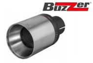 Końcówka Ozdobna Wydechu ZZ 99XS Satyna Buzzer Pojedyncza Okrągła Prosta 90mm.
