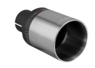 Końcówka Ozdobna Wydechu ZZ 93XS Satyna Buzzer Pojedyncza Okrągła Prosta 90mm.