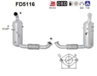 Filtr DPF FAP FORD C-MAX, TOURNEO CONNECT, TRANSIT CONNECT 1.6 